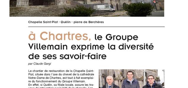 Article Pierre Actual, Janvier 2018, Chapelle St-Piat - Groupe Villemain