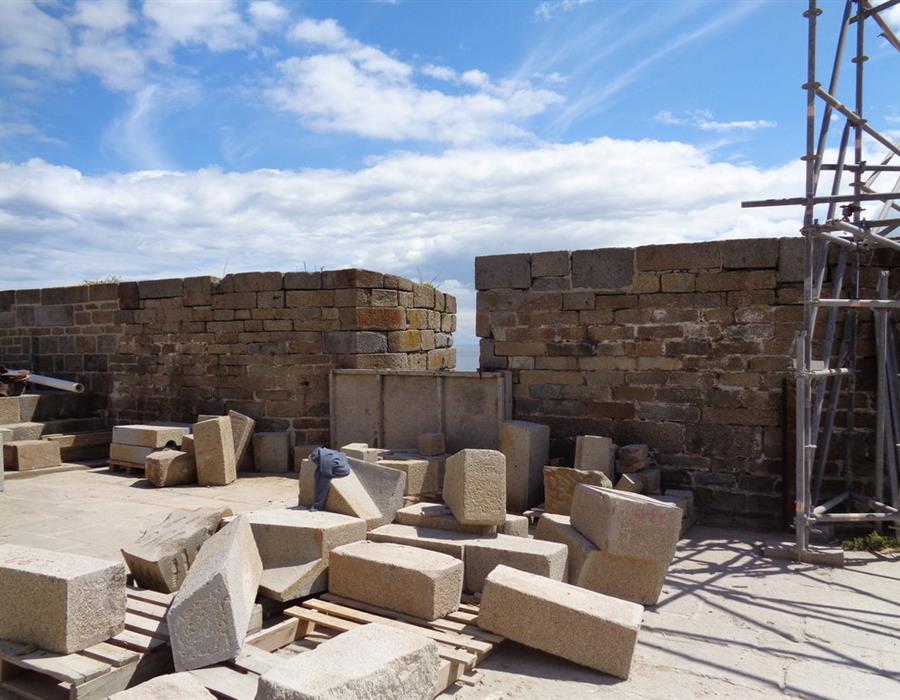 Granit de Chausey rénovation Fort de La Conchée - Groupe Villemain