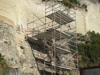 Maçonnerie, Mur du Donjon de Loches - Groupe Villemain