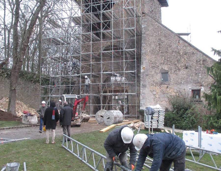 Travaux de restauration, Tour de l'Horloge, Groupe Villemain - Groupe Villemain