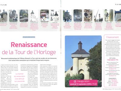 Presse 2018, Rénovation Tour de l'Horloge - Groupe Villemain