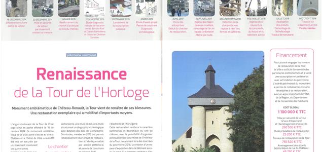 Presse 2018, Rénovation Tour de l'Horloge - Groupe Villemain