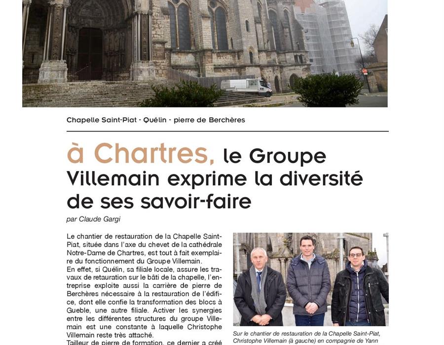 Article Pierre Actual, Janvier 2018, Chapelle St-Piat - Groupe Villemain