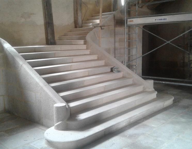 3- Escalier monumental - ancienne manufacture des tabacs à Morlaix - Groupe Villemain