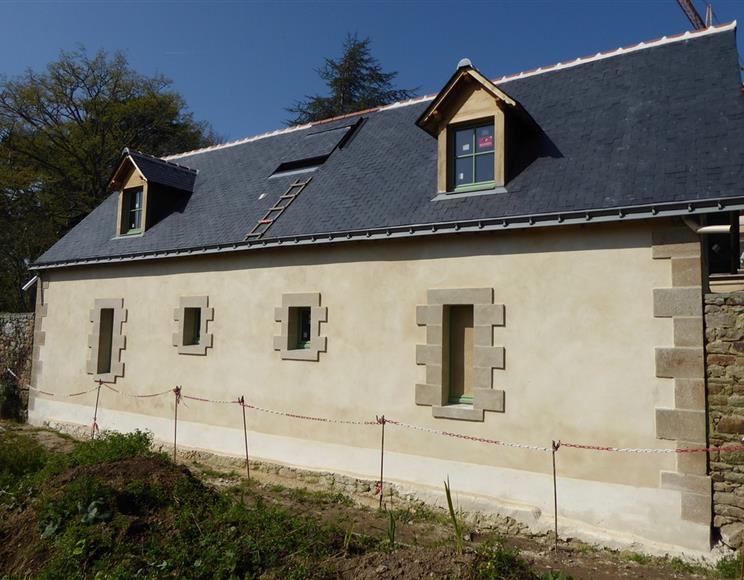 8- Restauration et enduits maison à Arradon - Groupe Villemain